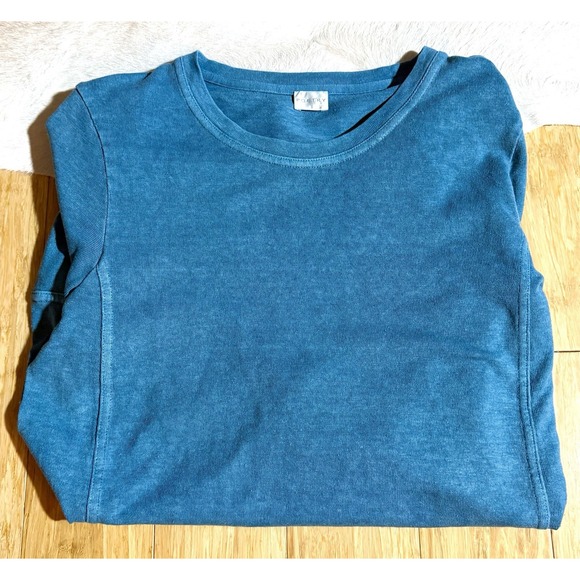 Poetry Pocket Tunic Shirt Womens Size 4 Hemp Organic Cotton 3/4 Sleeves Blue‎ - Picture 4 of 4